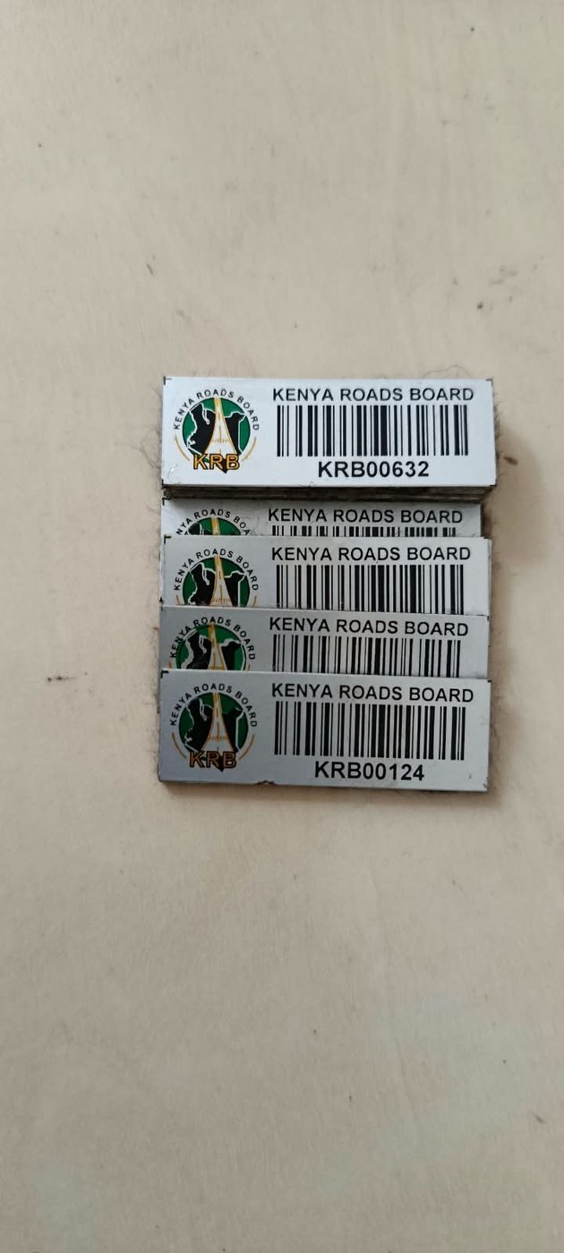 Custom aluminium asset tags