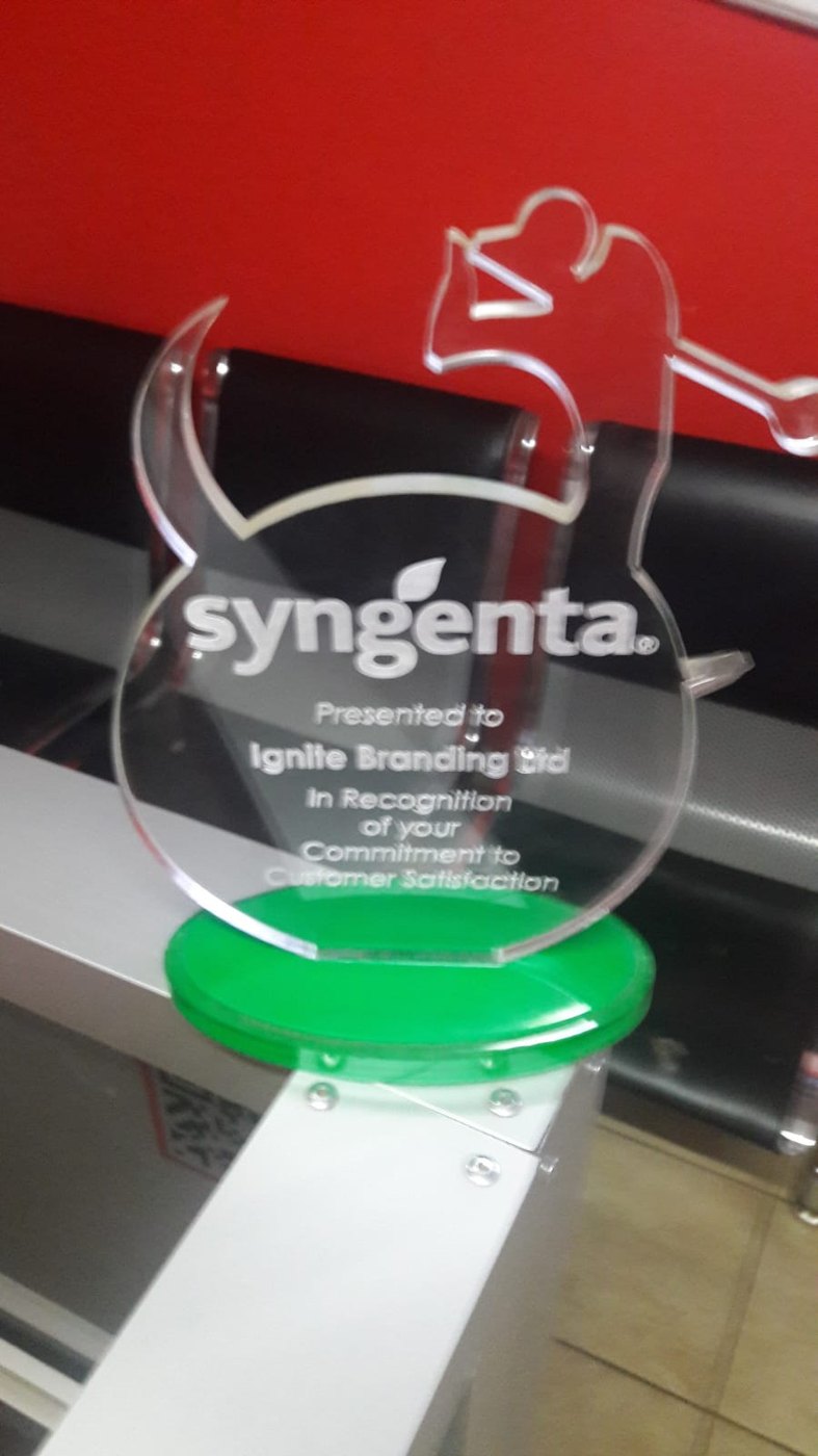 Custom branded award