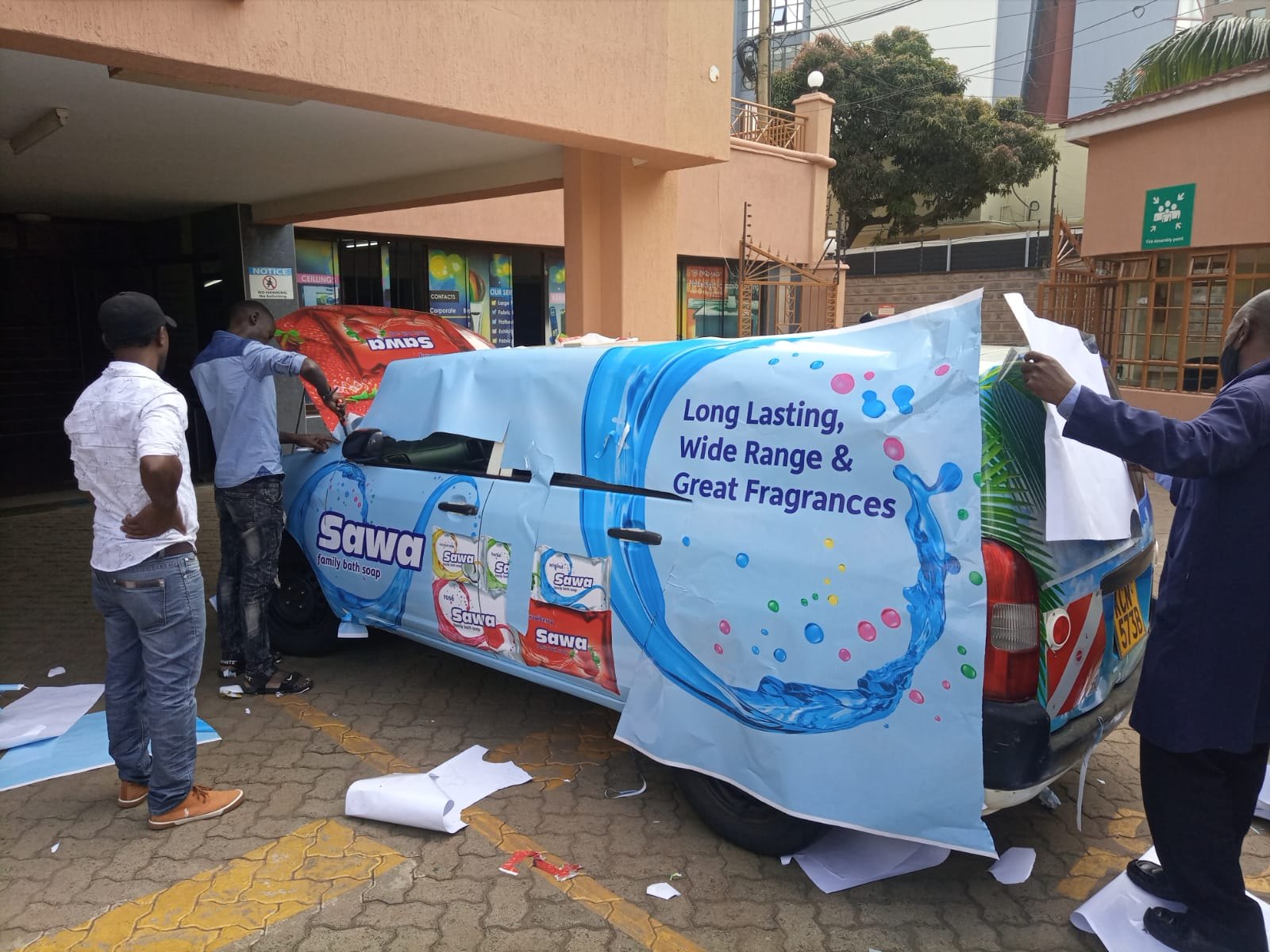 Branding installation